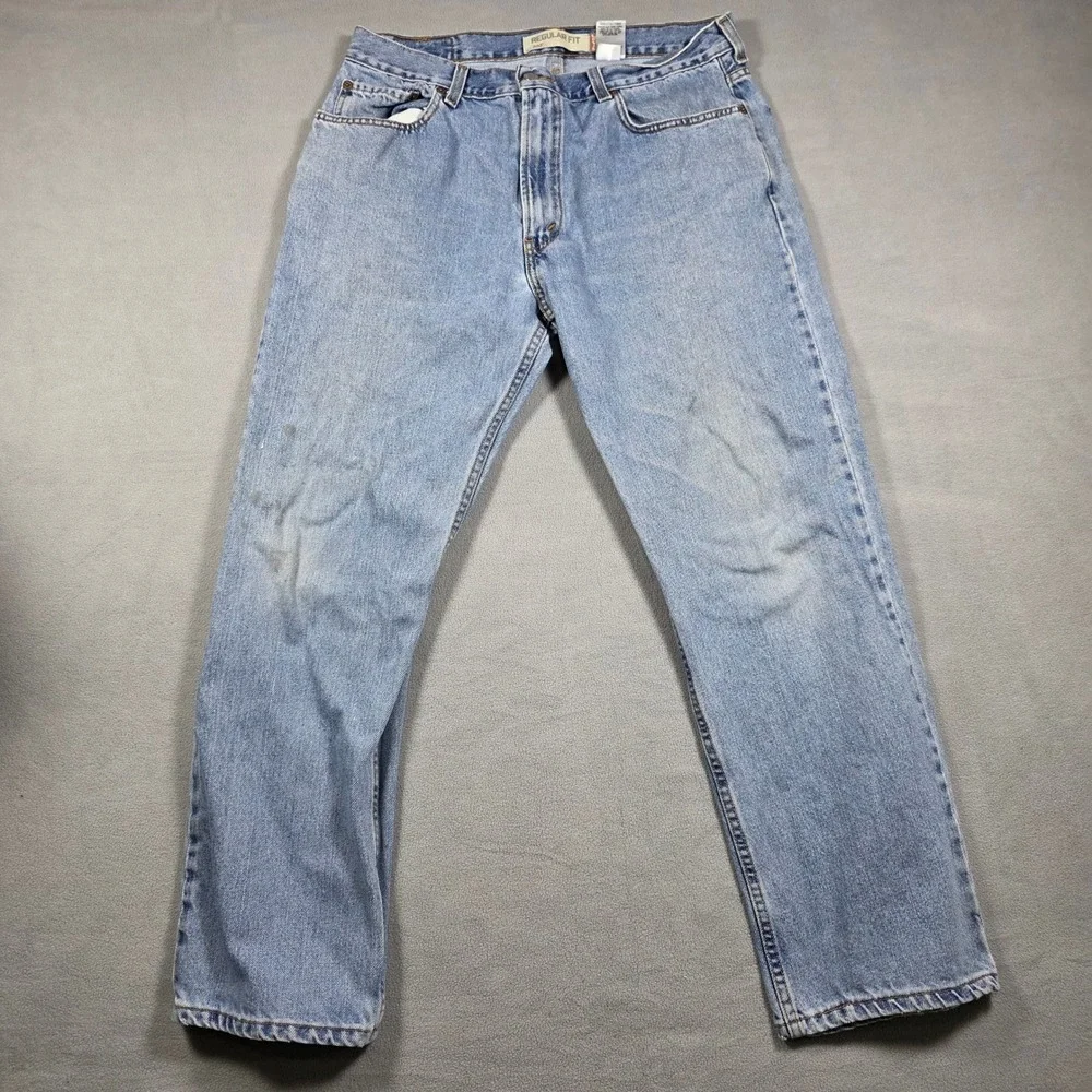 Levi's Jeans Mens W36 L30 Blue Straight Leg Regular‎ Fit 505 Light Wash